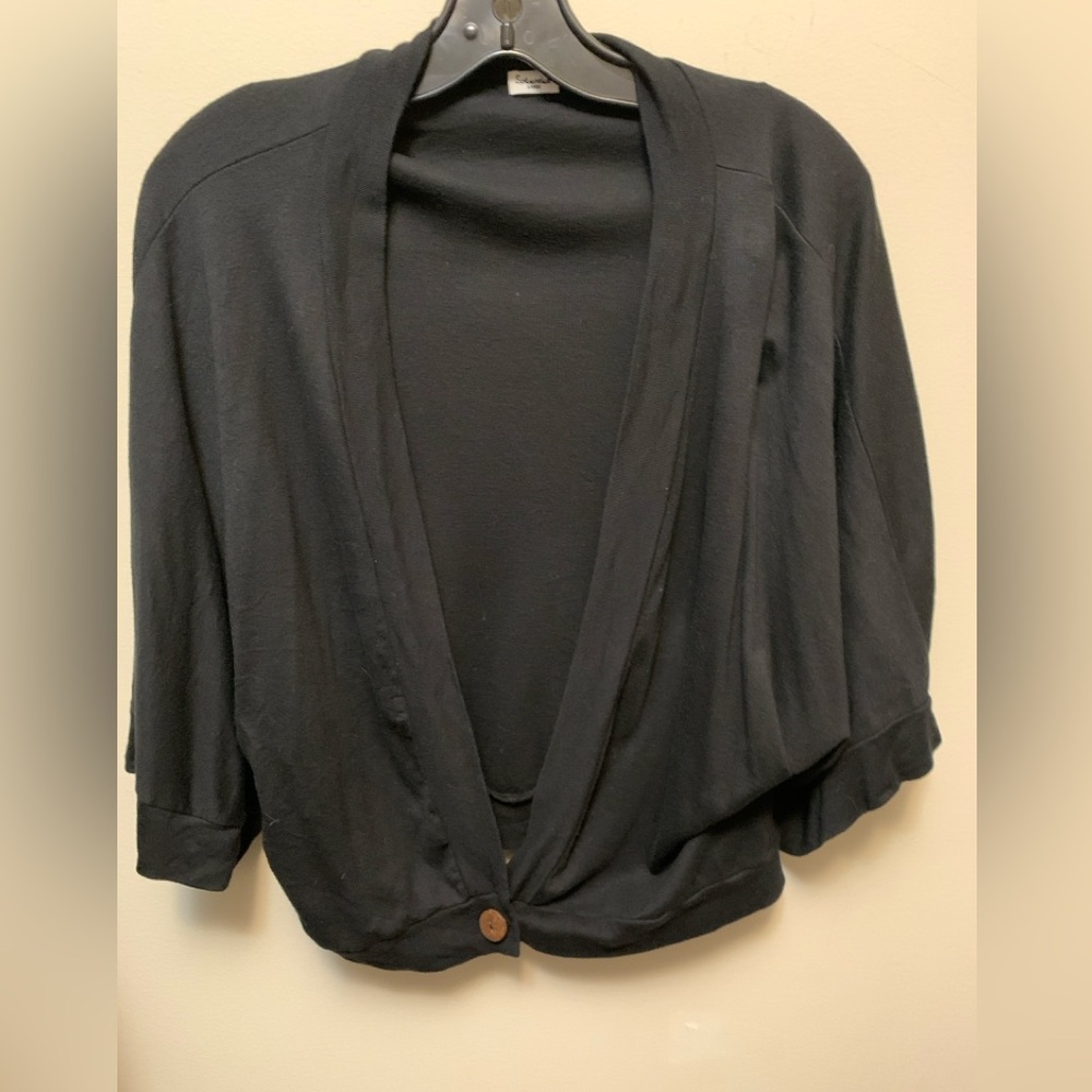Splendid Oversized Pima Cotton Modal Draped Shrug Cardigan